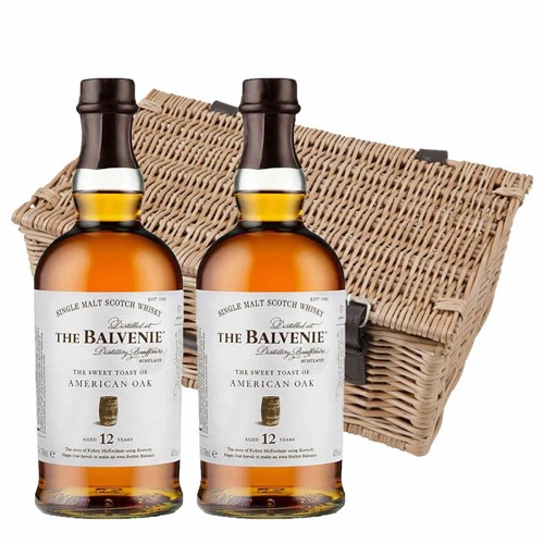 Balvenie American Oak 12 year old Whisky 70cl Twin Hamper (2x70cl)